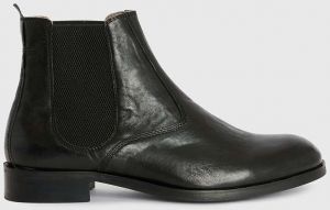 Kožené topánky chelsea AllSaints Gus Boot Lthr pánske, čierna farba, MF586Z