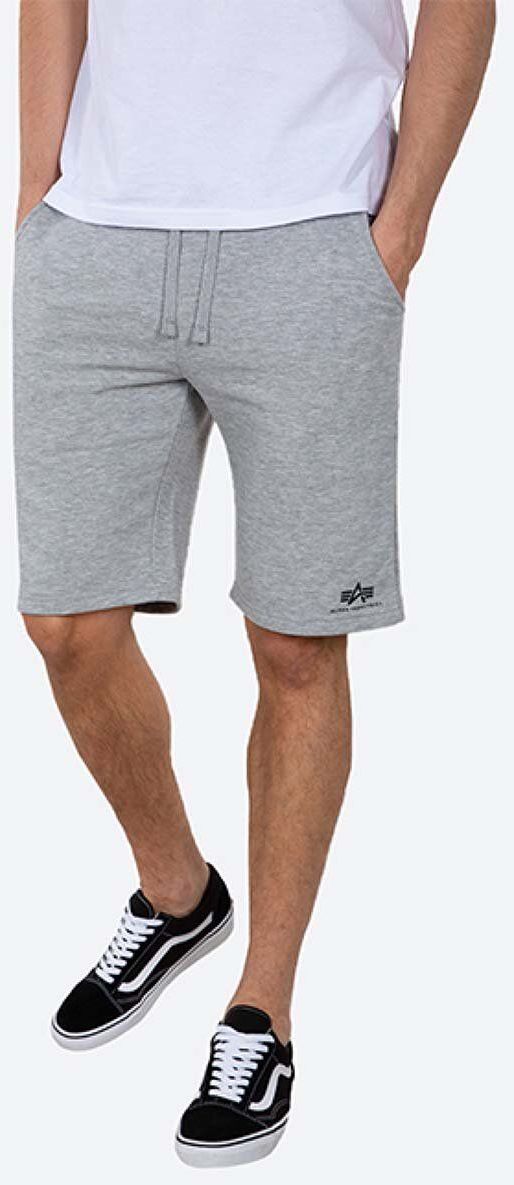 Šortky Alpha Industries Basic 116363.17-grey, pánske, šedá farba