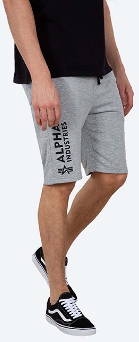 Šortky Alpha Industries Basic 116364.17-grey, pánske, šedá farba