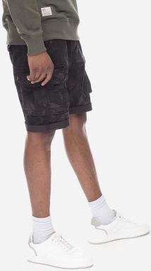 Bavlnené šortky Alpha Industries  Crew Short Cao 196201.125-black, čierna farba