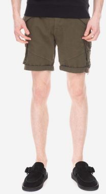 Šortky Alpha Industries Combat Short 116210.142-green, pánske, zelená farba