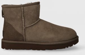 Semišové snehule UGG W CLASSIC MINI II hnedá farba, 1016222 HCK