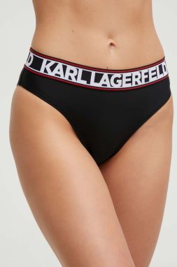 Plavkové nohavičky Karl Lagerfeld čierna farba