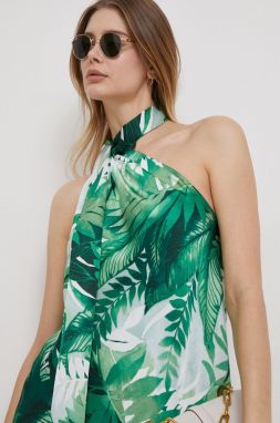 Blúzka Lauren Ralph Lauren dámska, zelená farba, vzorovaná