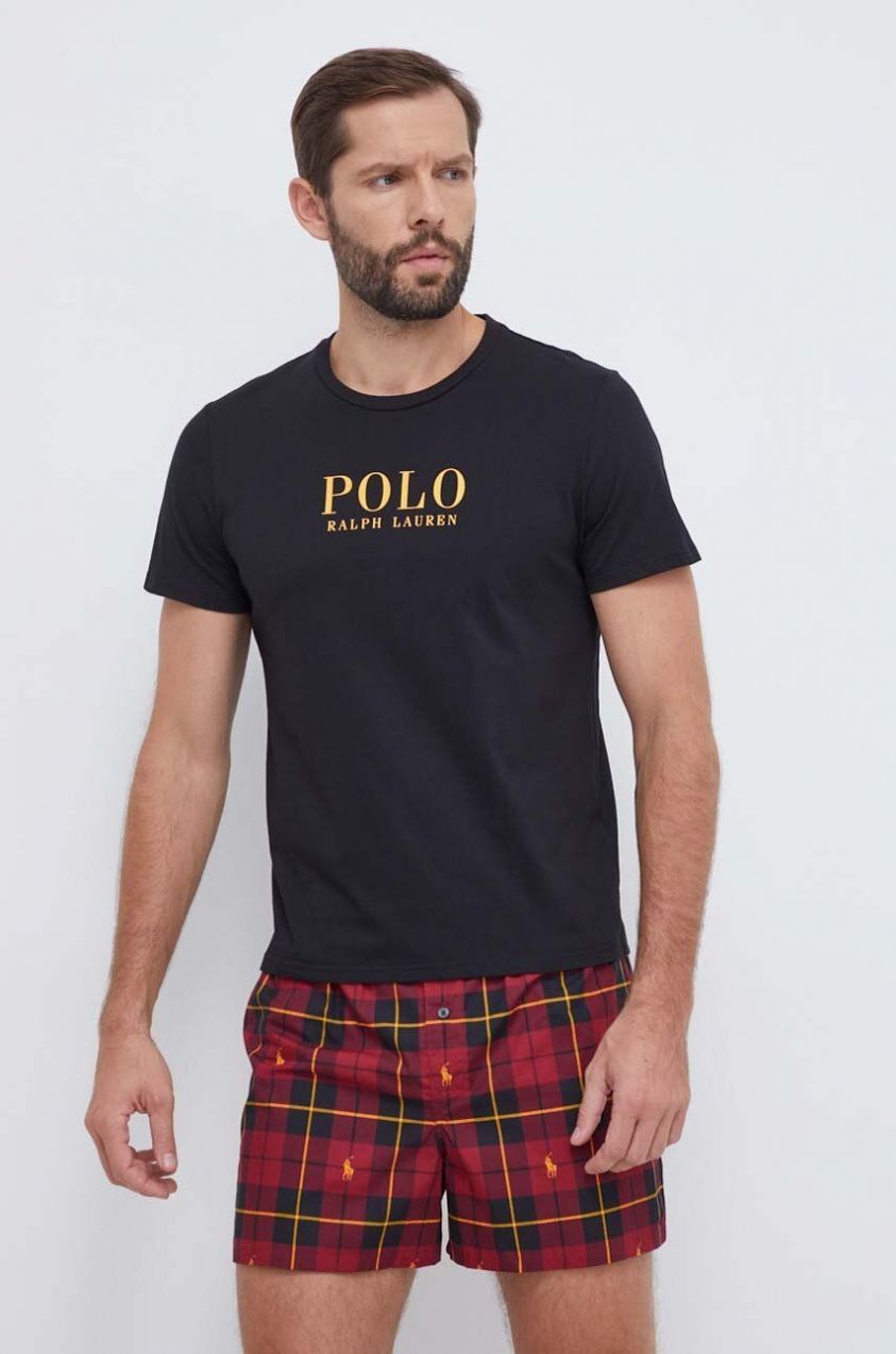 Bavlnené pyžamo Polo Ralph Lauren vzorovaná