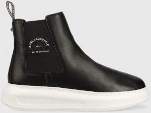 Členkové topánky Karl Lagerfeld KAPRI MENS Kapri Mens pánske, čierna farba