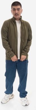 Mikina Fjallraven Lite Fleece Jacket Abisko M F86971 620 pánska, zelená farba, jednofarebná