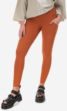 Legíny Fjallraven Abisko Tights W F84773 243 dámske, oranžová farba, jednofarebné