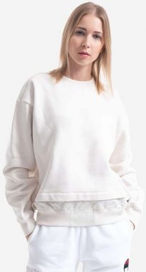 Mikina Champion Crewneck Sweatshirt 114665 ES001 dámska, béžová farba, jednofarebná