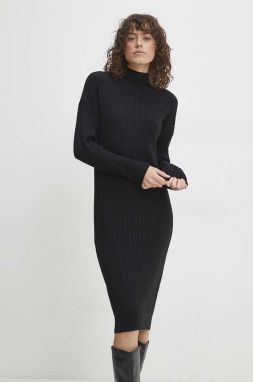 Šaty Answear Lab čierna farba, mini, priliehavá