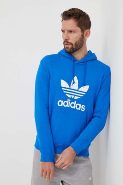 Bavlnená mikina adidas Originals Adicolor Classics Trefoil pánska, s kapucňou, s potlačou, IM9410