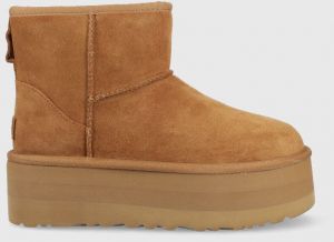 Snehule UGG Classic Mini Platform hnedá farba 1134991.CHE