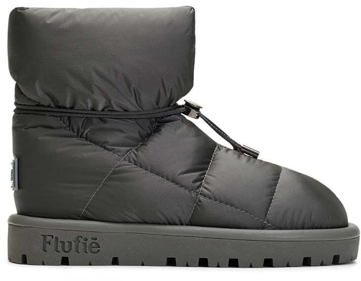 Snehule Flufie Metallic šedá farba