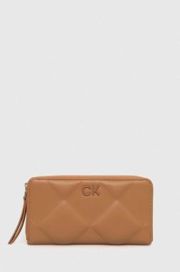 Peňaženka Calvin Klein dámsky, béžová farba