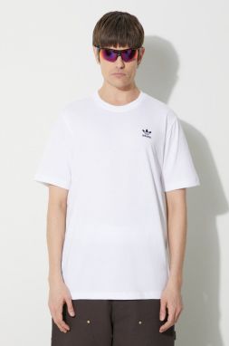 Bavlnené tričko adidas Originals Essential Tee pánske, biela farba, s potlačou, IR9691
