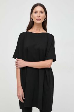 Šaty Liviana Conti čierna farba, mini, oversize