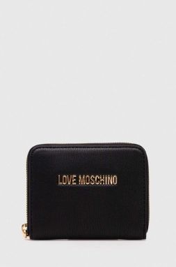 Peňaženka Love Moschino dámsky, čierna farba