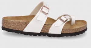 Žabky Birkenstock Mayari 1020664-White, dámske, krémová farba, na plochom podpätku