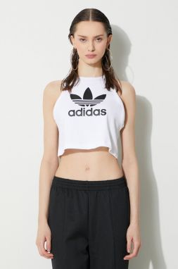 Top adidas Originals Trefoil Tank dámsky, biela farba, IP0679