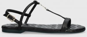Kožené sandále Patrizia Pepe dámske, čierna farba, 8X0025 L048 K103