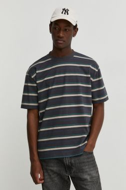 Bavlnené tričko Hollister Co. pánsky, šedá farba, vzorovaný