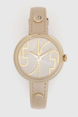 Hodinky Furla WW00005013L2 dámske, béžová farba