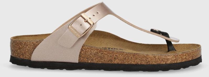 Žabky Birkenstock Gizeh dámske, ružová farba, na plochom podpätku, 1023925