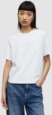 Bavlnené tričko AllSaints LISA dámske, biela farba