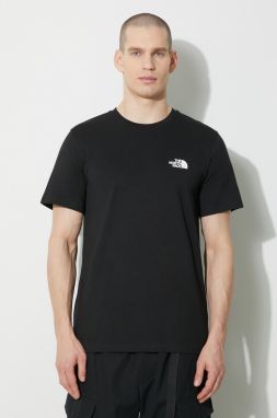 Tričko The North Face M S/S Simple Dome Tee pánske, čierna farba, s potlačou, NF0A87NGJK31