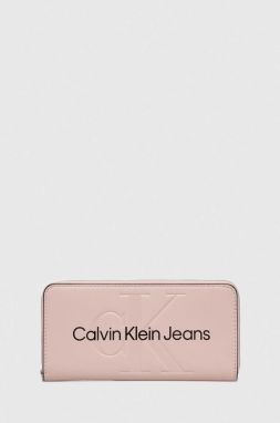 Peňaženka Calvin Klein Jeans dámsky, čierna farba