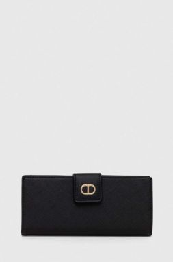 Peňaženka Twinset dámsky, čierna farba