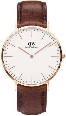 Hodinky Daniel Wellington DW00100009 pánske, hnedá farba