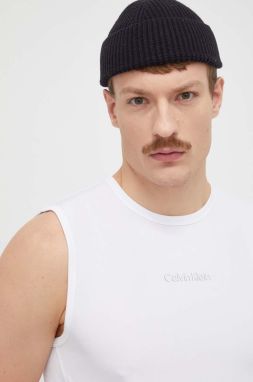 Tréningové tričko Calvin Klein Performance biela farba