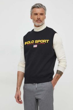 Tričko Polo Ralph Lauren čierna farba