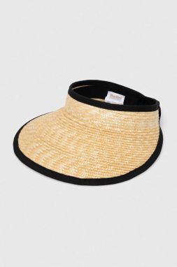 Šilt Max Mara Beachwear béžová farba