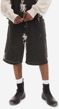 Bavlnené šortky A-COLD-WALL* Relaxed Studio Shorts ACWMB156 BLACK čierna farba
