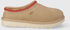 Semišové papuče UGG Tasman béžová farba, 5955