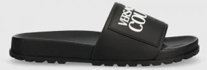 Šľapky Versace Jeans Couture Shelly dámske, čierna farba, 76VA3SQ2 71353 899