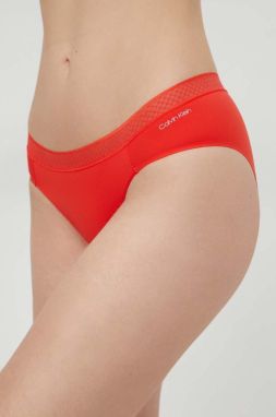 Nohavičky Calvin Klein Underwear oranžová farba