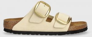 Nubukové šľapky Birkenstock Arizona Big Buckle béžová farba, 1026585