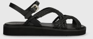 Sandále See by Chloé Sansa dámske, čierna farba, na platforme, SB42051B