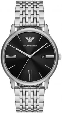 Hodinky Emporio Armani pánsky, strieborná farba