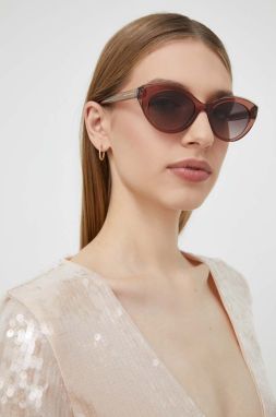 Slnečné okuliare Carolina Herrera dámske, ružová farba