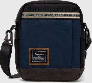 Malá taška Pepe Jeans tmavomodrá farba