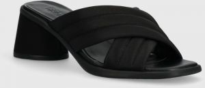 Šľapky Camper Kiara Sandal dámske, čierna farba, na podpätku, K201540.004