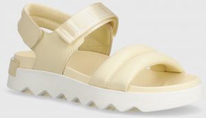 Kožené sandále Sorel VIIBE SANDAL dámske, béžová farba, 2030511292