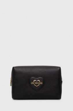 Kozmetická taška Love Moschino čierna farba