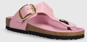 Žabky Birkenstock Gizeh dámske, ružová farba, na plochom podpätku, 1026493