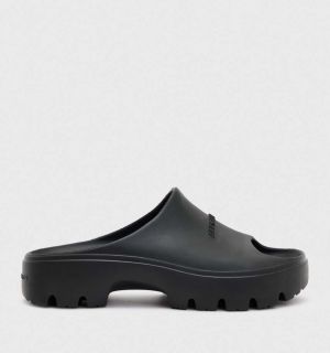 Šľapky AllSaints Eclipse Flatform dámske, čierna farba, na platforme