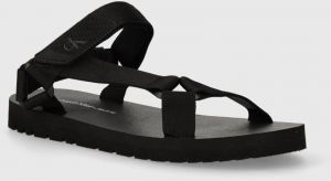 Sandále Calvin Klein Jeans SANDAL VELCRO RP IN BTW pánske, čierna farba, YM0YM00944